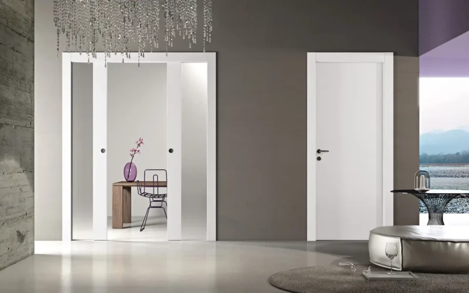 porta-scorrevole-vetro-alisea-MS-vetro-simmetrico-scorrevole-interno-muro-doppio-alisea-ms-cieca-telaio-evo