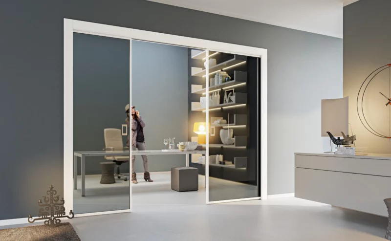 Porte scorrevoli in vetro